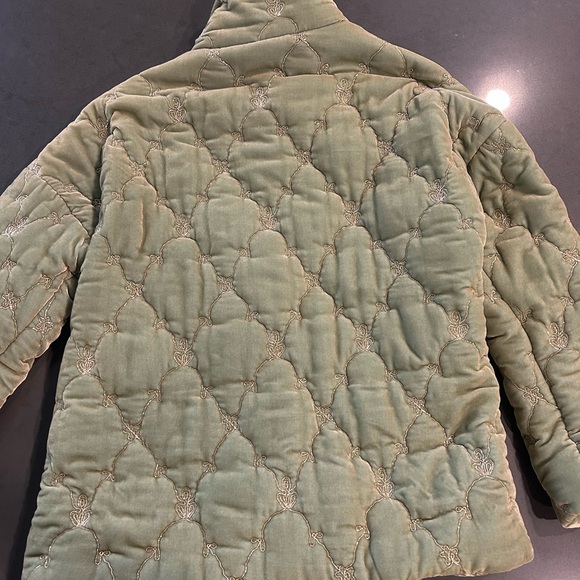 Johnny Was Sage Embroidered Puffer Jacket - Picture 2 of 5